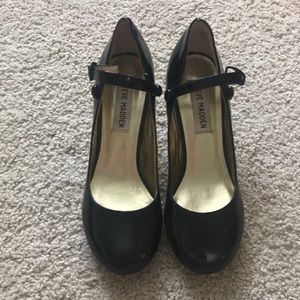 Patent leather pumps